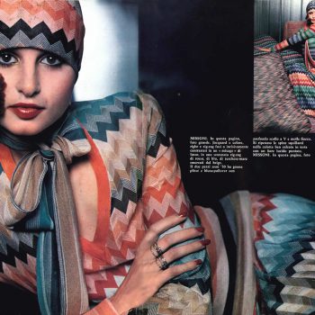 1973 VOGUE ITALIA Righe e Zig Zag