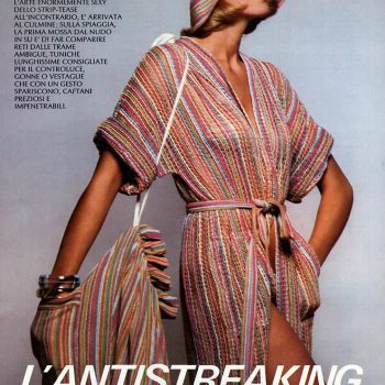 1974 HARPERS BAZAAR L'antistreaking da spiaggia