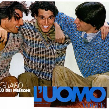 1980 L'UOMO VOGUE Nel blu dei Missoni