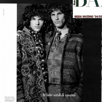 1994 HARPER'S BAZAAR UOMO Le lane nobili di Missoni