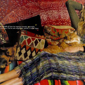 1999 ELLE Jodie modella di lusso ma ragazza nomade Scamiciato su blusa